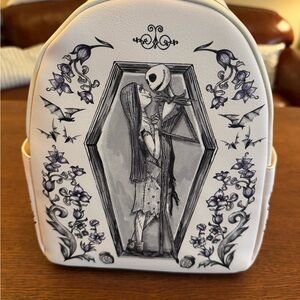 Loungefly White and Black Gothic Couples Mini Backpack